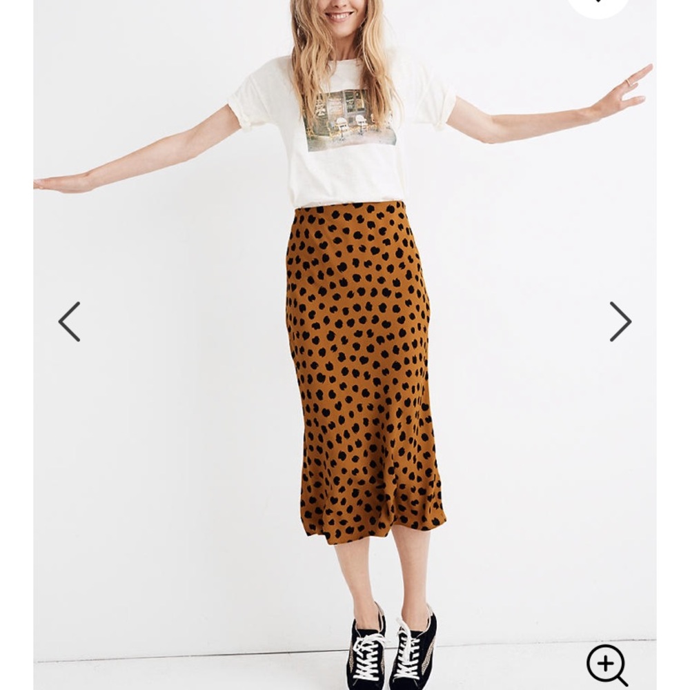 NWT Madewell Slip Skirt in Painted Spots